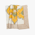 Four Sunny Days Yellow Block Print Napkins from Dear Keaton