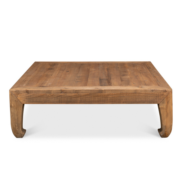 Classic Ming Large Coffee Table - Antiqued Pine Finish