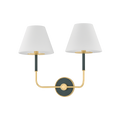 Wedgewood Double Wall Sconce - Soft Studio Green