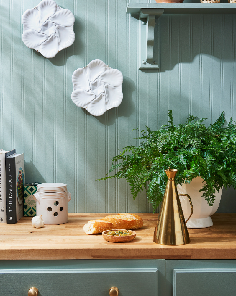 White Oyster Plates Styled On Wall - Dear Keaton