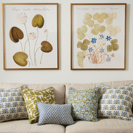 White Flower Bookplate Print with Anemone Bookplate Print