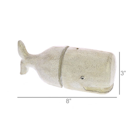 White Whale Cast Iron Bookends dimensions