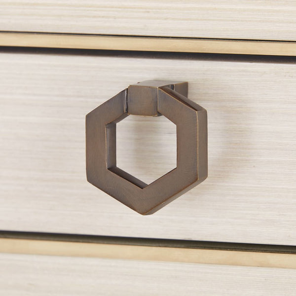 Williams Blanched Oak Desk Ring Pull