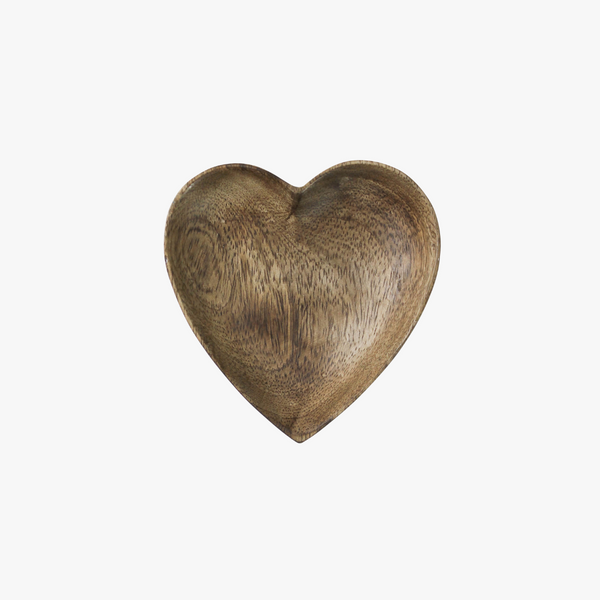 Wood Heart Trinket Dish