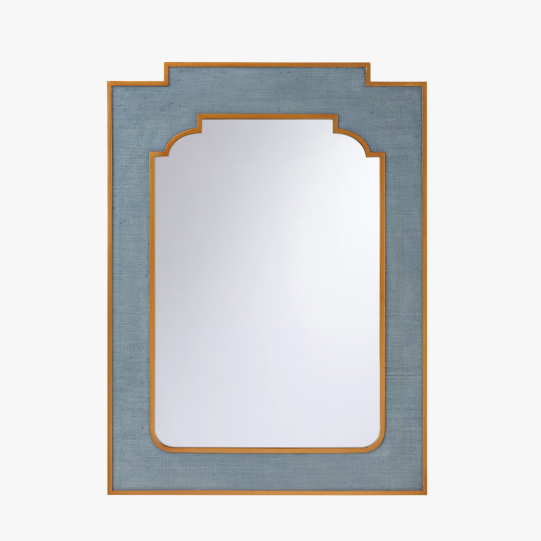 Yangon Blue Wall Mirror by Dear Keaton