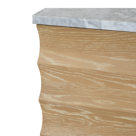 York Cerused Oak Vanity Details