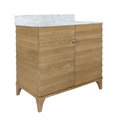 Marble Top York Cerused Oak Vanity from Dear Keaton