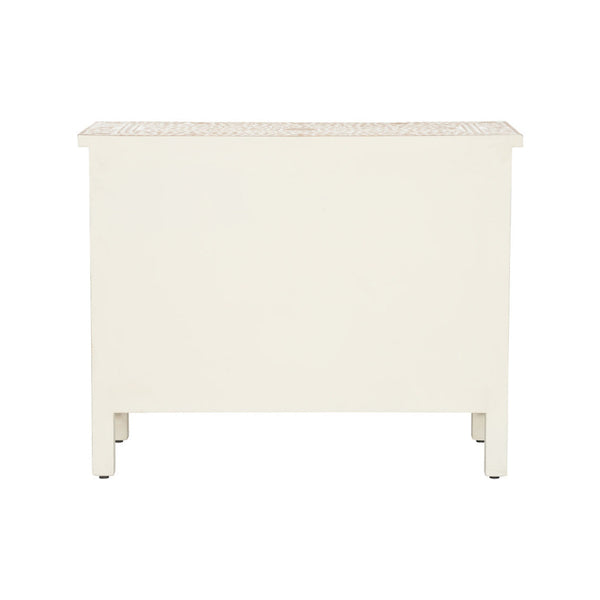 Zara Inlay Chest painted white back