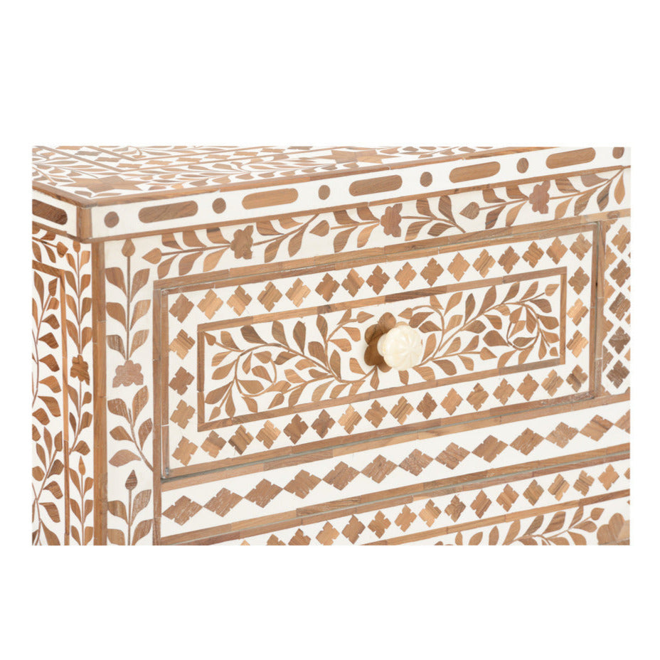 Zara Inlay Chest pattern closeup