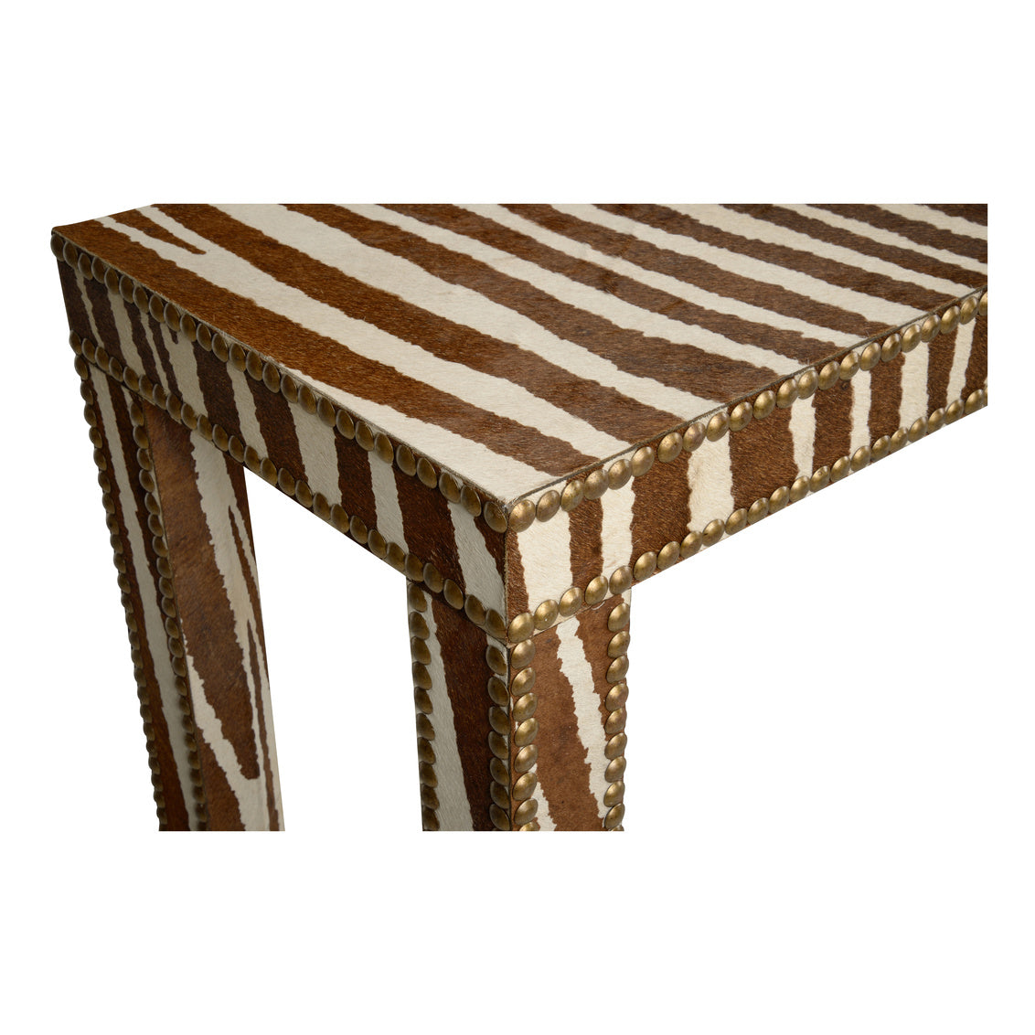 Zebra Console Table - Hair on Hide - Dear Keaton