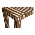 Zebra Console Table corner closeup