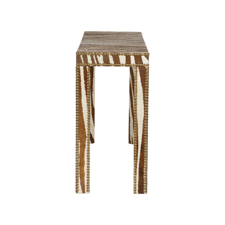 Zebra Console Table side view