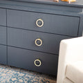 Zuri Navy Dresser in bedroom