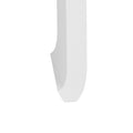 Zuri White Console Table Chow Foot detail