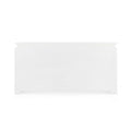 Zuri White Double Dresser finished back - lacquered linen