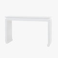 Zuri White Lacquered Linen Console Table