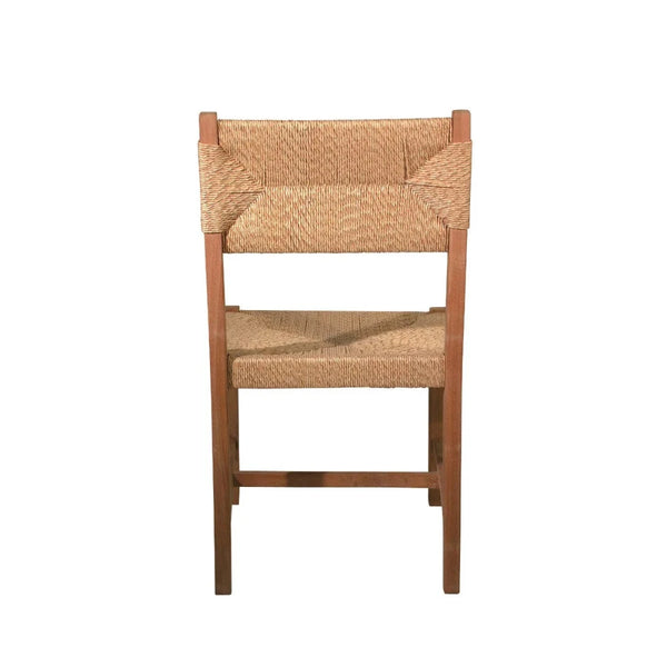 Set of Two Malabar Teak Dining Chairs Back View