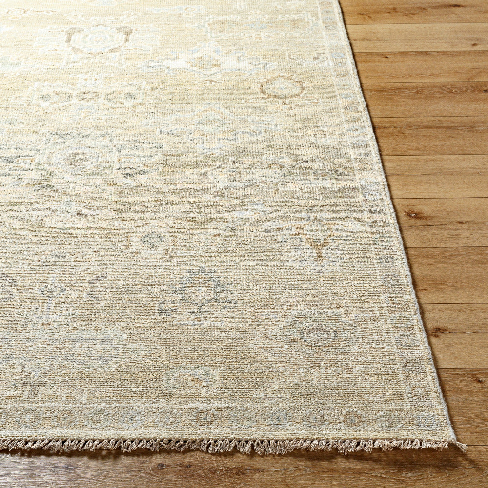 Anastasia Wool Rug corner shot with fringe
