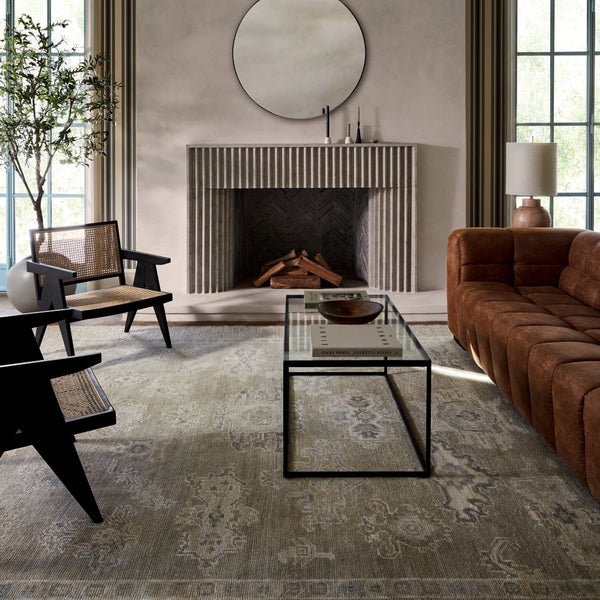 Anastasia Wool Rug Styled in Living Room