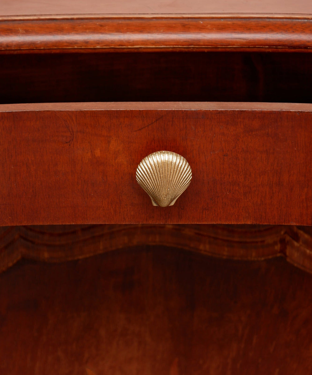 Solid Recycled Brass Scallop Shell Knob