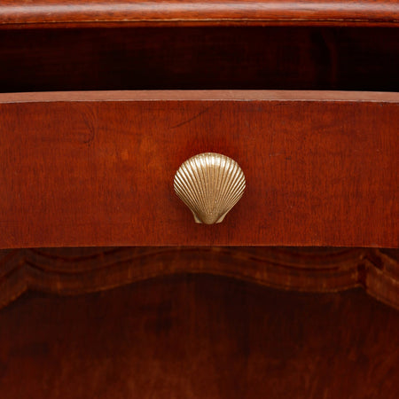 Solid Recycled Brass Scallop Shell Knob