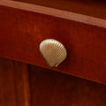 Brass Shell Knob on drawer