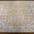 Mayla Wool Rug - mustard, beige, pale blue