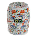 Multicolor Fish Garden Stool - Chinoiserie Decor