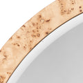 Tatum Round Burl Mirror Closeup