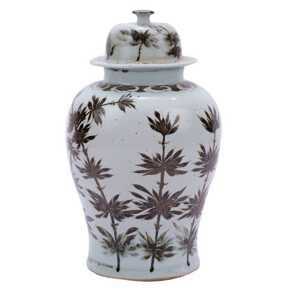 Bamboo Temple Jar Lamp - Ceramic Table Lamps - Dear Keaton