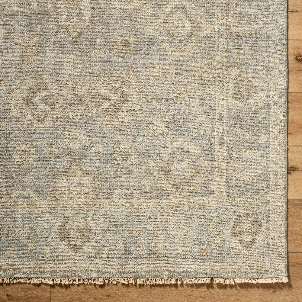 Giselle Wool Rug - grey and tan wool