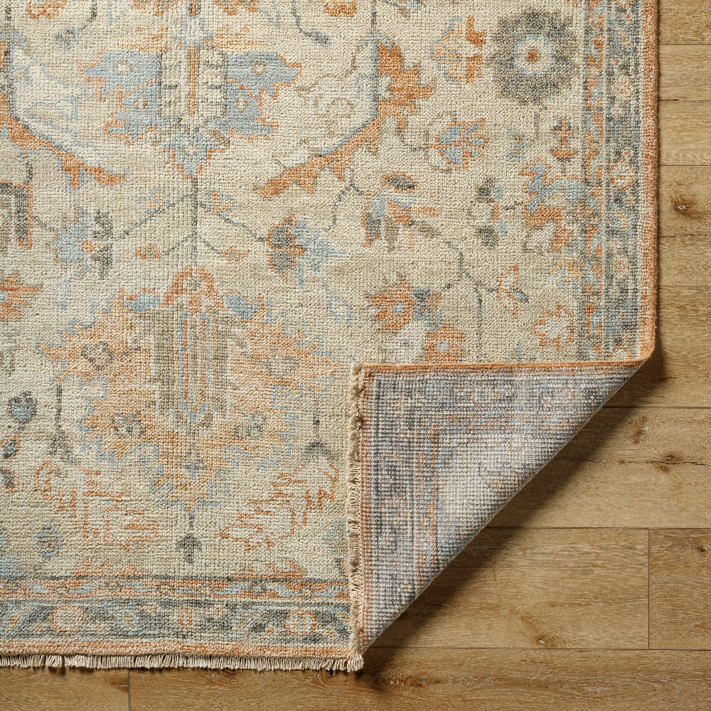 Bernadette Wool Rug corner fold