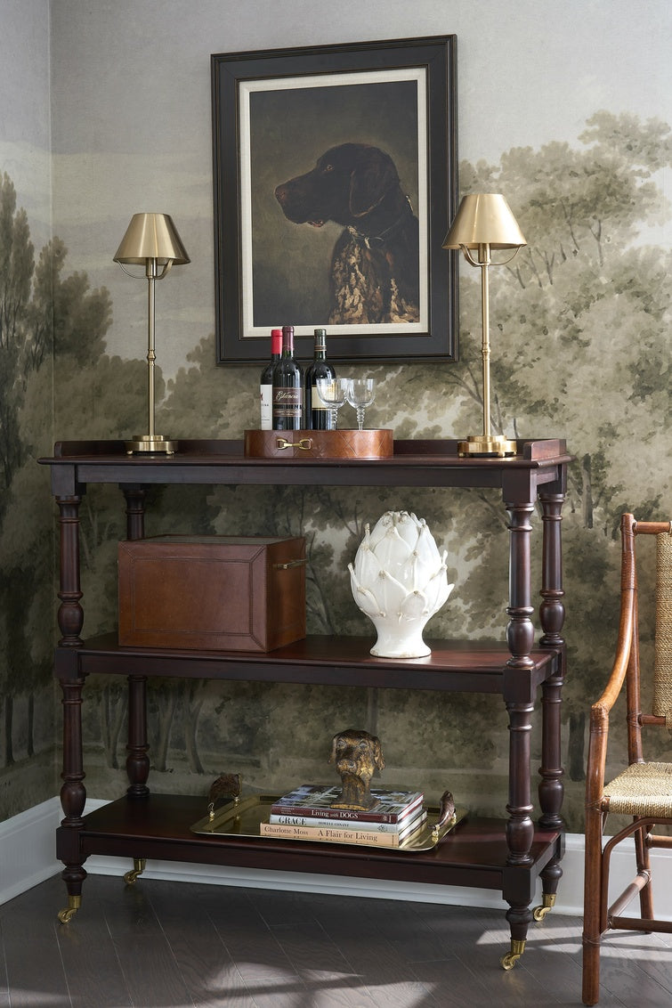 Drayton Butlers Trolley styled in dining room
