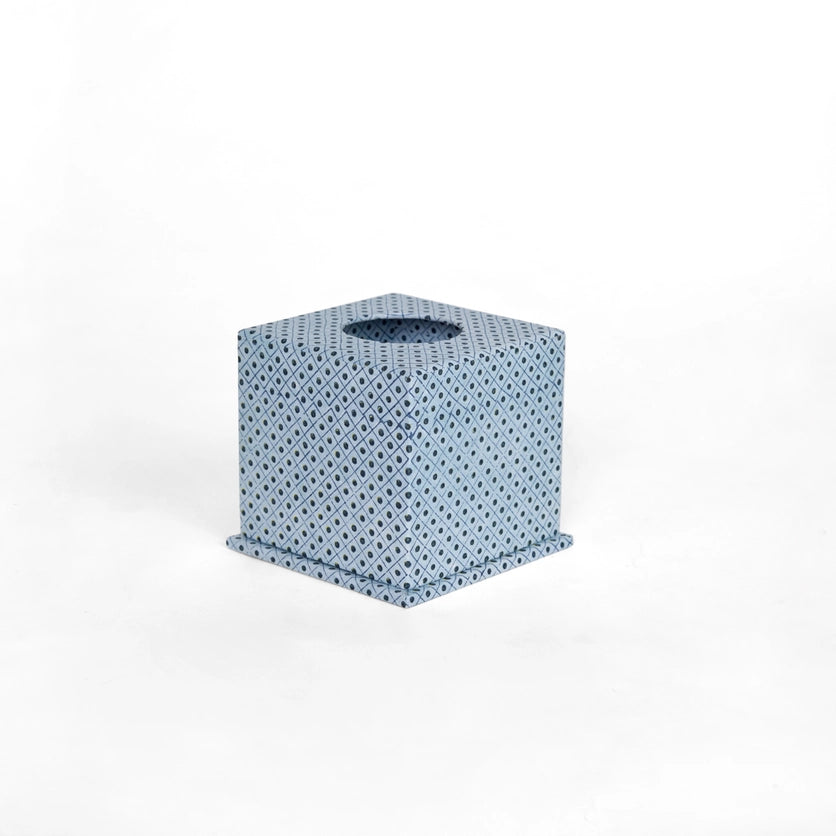 Blue Dot Tissue Box