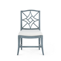 Edith Fog Side Chair - linen drop in cushion