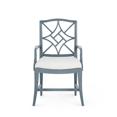 Edith Fog Arm Chair - fretwork 