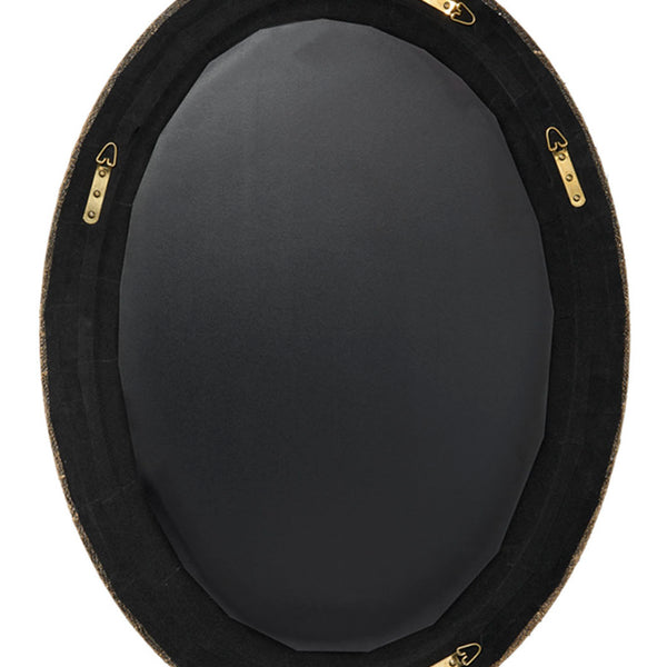 Valley Raffia Oval Mirror - Back hardware