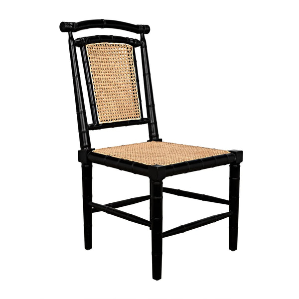 Colonial Bamboo Side Chair Angle View