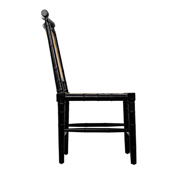 Colonial Bamboo Side Chair Side View