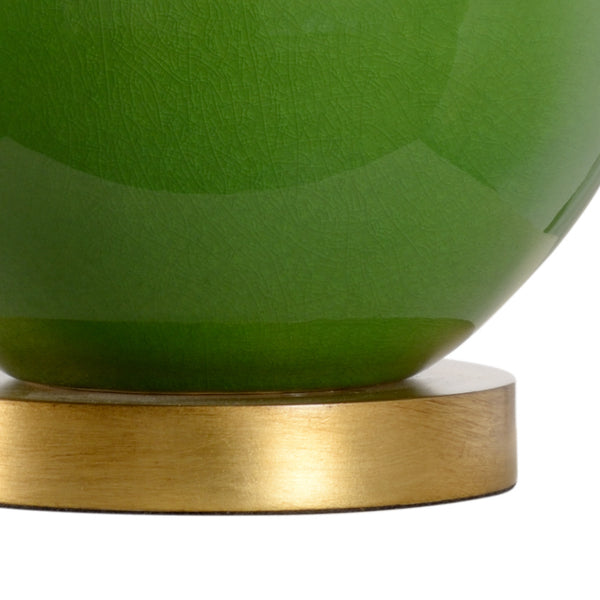 Miraval Green Gourd Lamp Gold Base