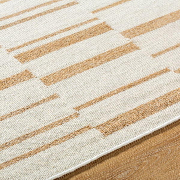 Poole Wool Flatweave Rug  closeup