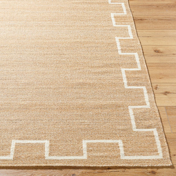 Attica Wool Rug on wood floor