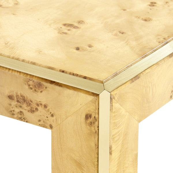 Anders Burl Console Table Details