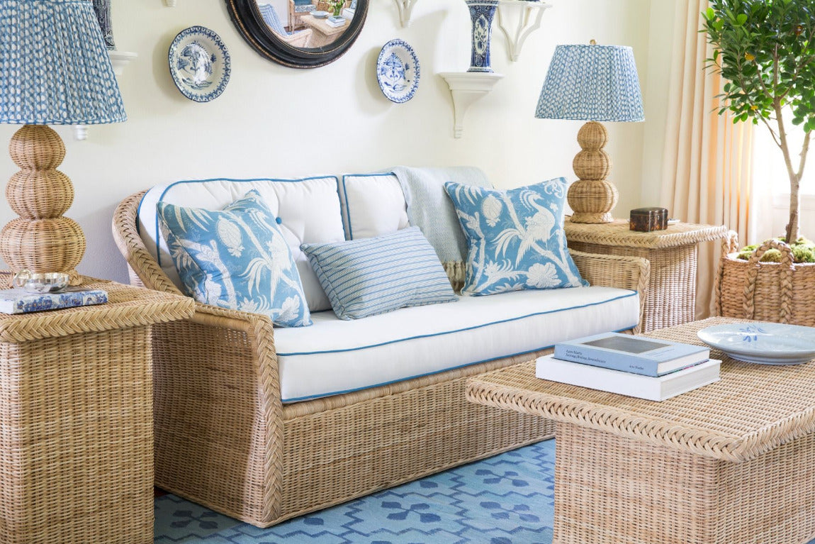 Chatham Lounge Sofa with custom cushions in living room