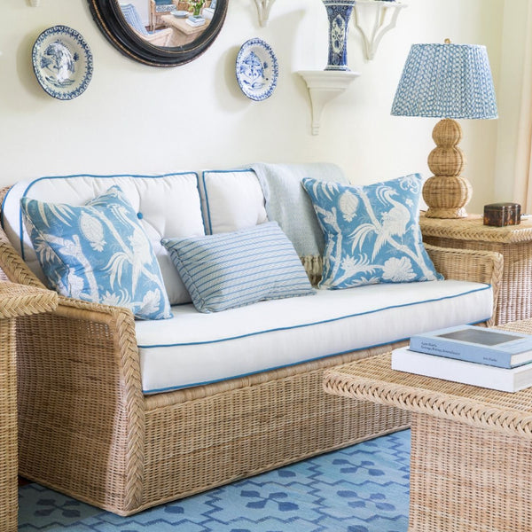 Chatham Lounge Sofa with custom cushions in living room