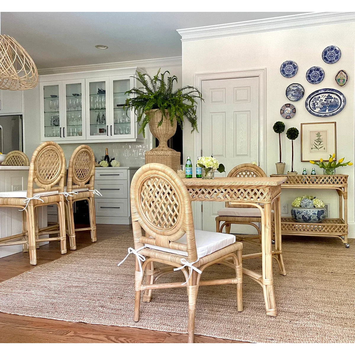 Trellis Wicker Game Table Sarah Bartholomew Furniture Dear Keaton