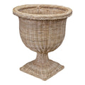 Braided Wicker Urn Square Base
