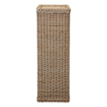 Braided Wicker Tall Square Pedestal