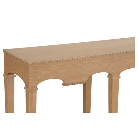 Oslo Cerused Oak Console Table - closeup