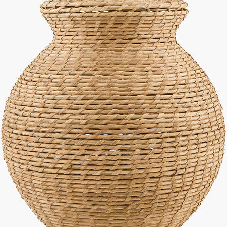 Mela Rattan Lamp - woven round base